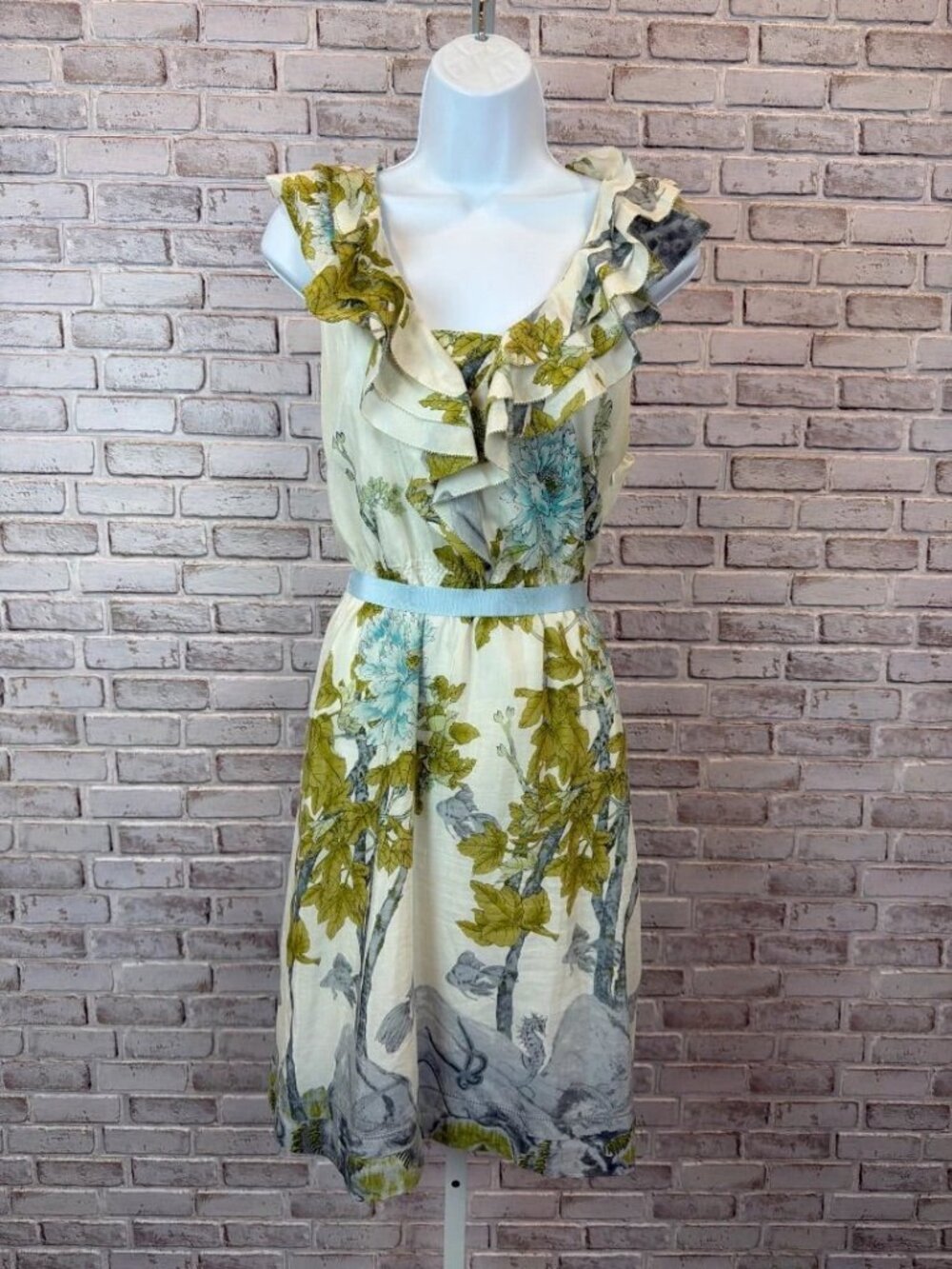 Liefsdottir Cotton Silk Multi Dress Size 12